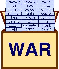 box of war words